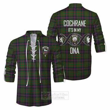 Cochrane Tartan Ghillie Kilt Shirt with Family Crest DNA In Me Style