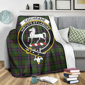 Cochrane Tartan Blanket with Family Crest