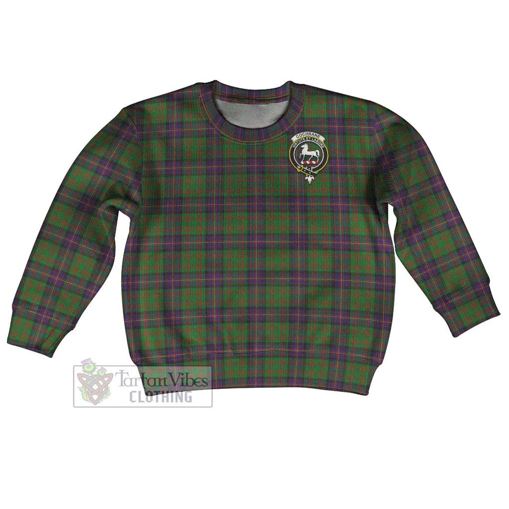 Tartan Vibes Clothing Cochrane Tartan Kid Ugly Sweater with Family Crest