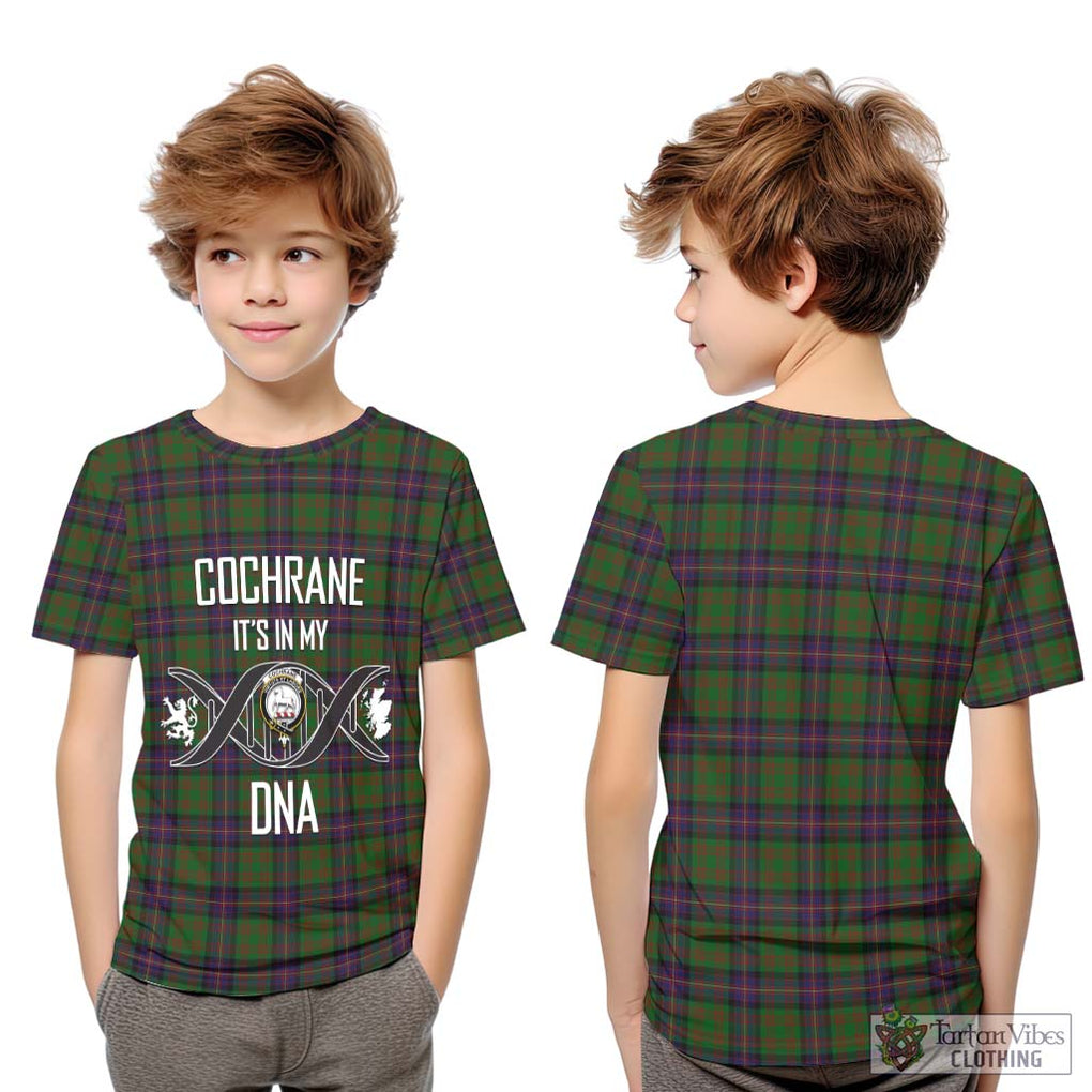 Cochrane Tartan Kid T-Shirt with Family Crest DNA In Me Style Youth XL Size14 - Tartanvibesclothing Shop