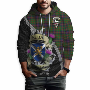 Cochrane Tartan Family Crest Hoodie Lion Rampant Royal Thistle Shield Celtic Inspired