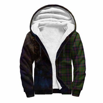 Cochrane Tartan Family Crest Sherpa Hoodie Alba Gu Brath Be Brave Lion Ancient Style