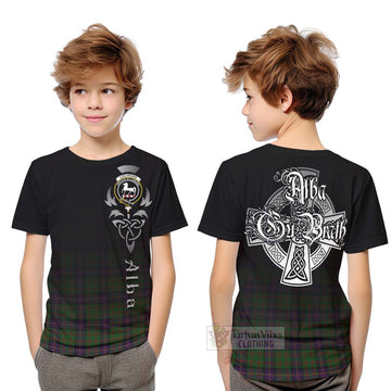 Tartan Vibes Clothing Cochrane Tartan Kid T-Shirt Featuring Alba Gu Brath Family Crest Celtic Inspired