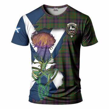 Cochrane Tartan Family Crest T-Shirt Scottish Thistle Celtic Inspired