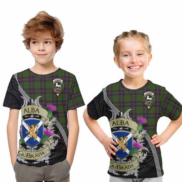 Cochrane Tartan Family Crest Kid T-Shirt Lion Rampant Royal Thistle Shield Celtic Inspired
