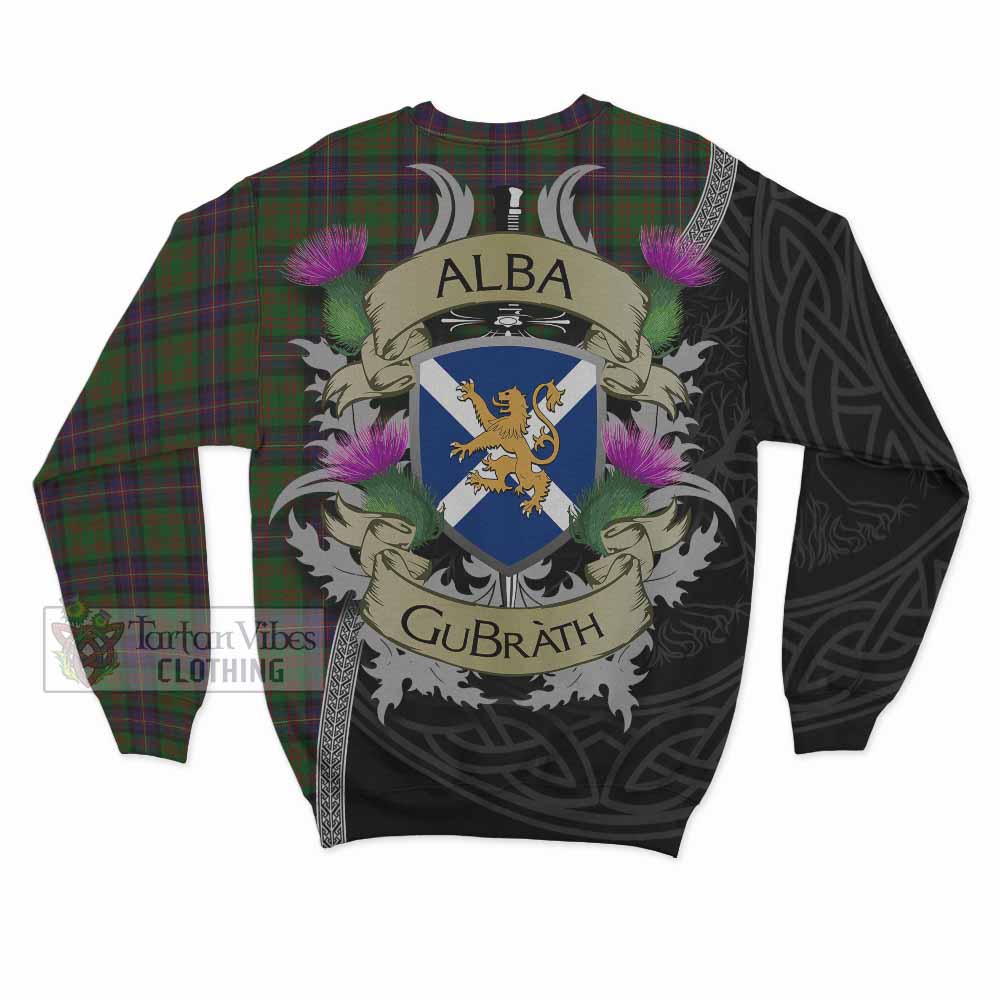 Tartan Vibes Clothing Cochrane Tartan Family Crest Sweatshirt Lion Rampant Royal Thistle Shield Celtic Inspired