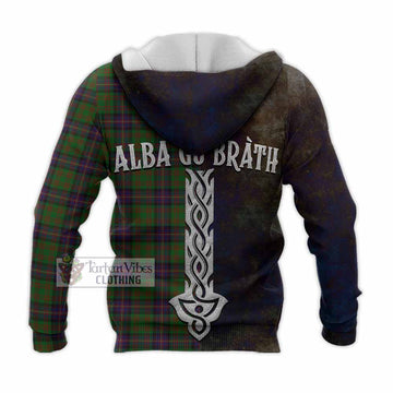 Cochrane Tartan Family Crest Knitted Hoodie Alba Gu Brath Be Brave Lion Ancient Style