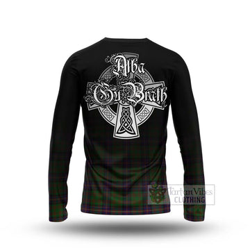 Tartan Vibes Clothing Cochrane Tartan Long Sleeve T-Shirt Featuring Alba Gu Brath Family Crest Celtic Inspired