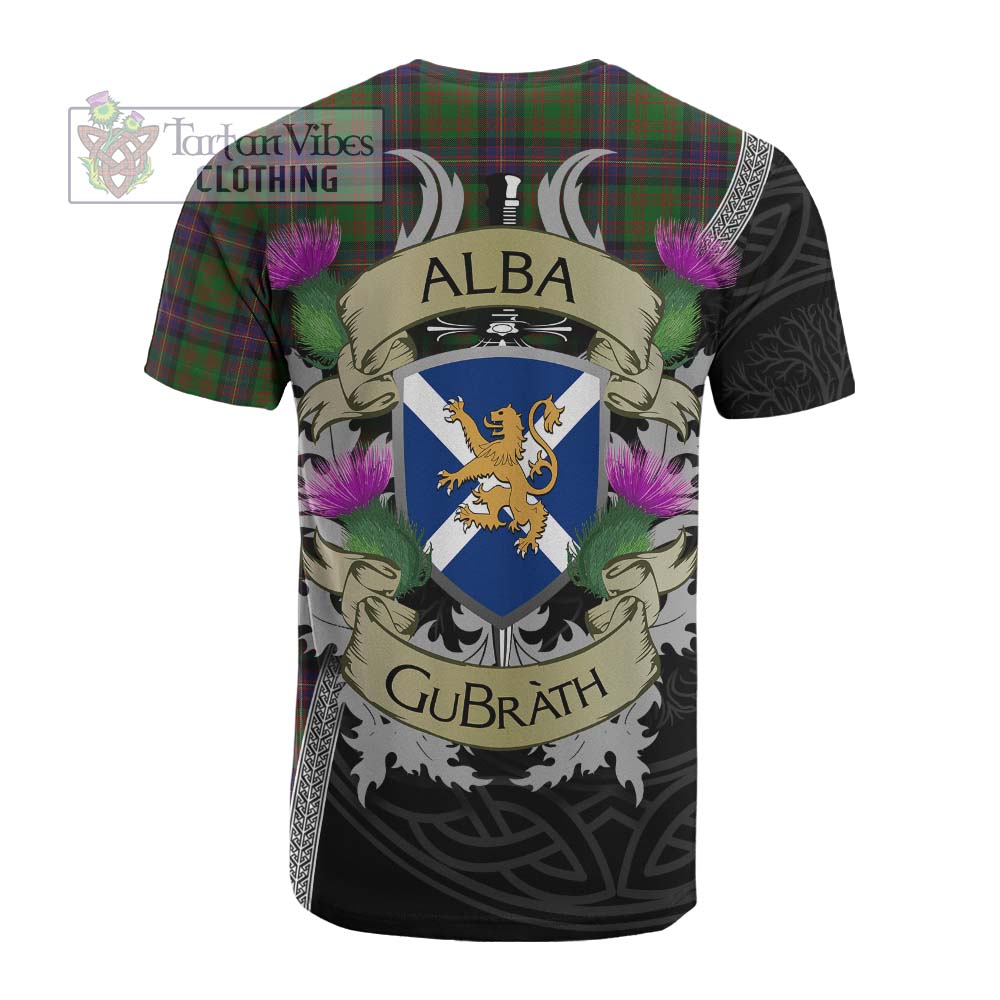 Tartan Vibes Clothing Cochrane Tartan Family Crest Cotton T-shirt Lion Rampant Royal Thistle Shield Celtic Inspired