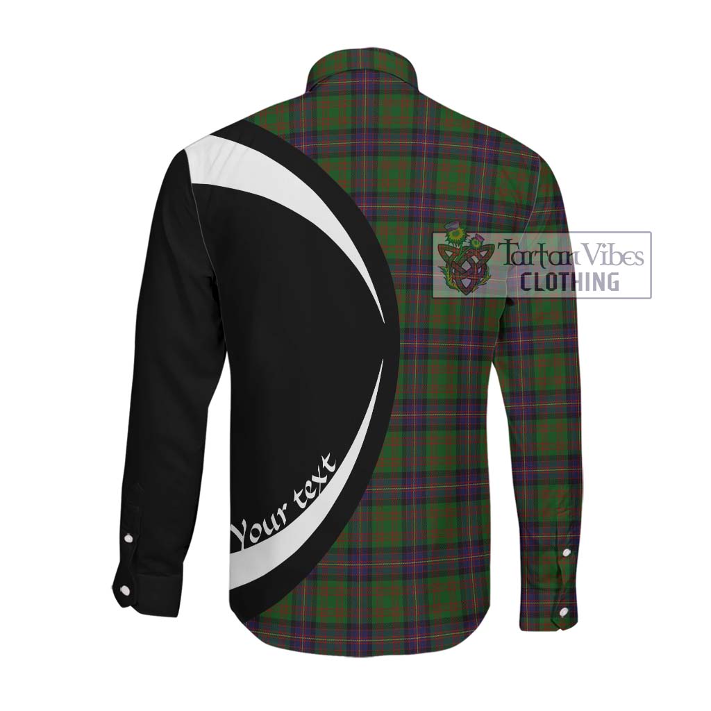 Cochrane Tartan Long Sleeve Button Up with Family Crest Circle Style Men's Shirt - Tartan Vibes Clothing