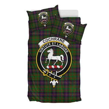 Cochrane Tartan Bedding Set with Family Crest