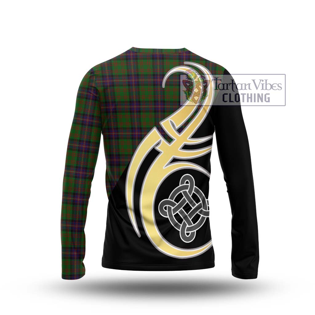 Cochrane Tartan Long Sleeve T-Shirt with Family Crest and Celtic Symbol Style - Tartan Vibes Clothing