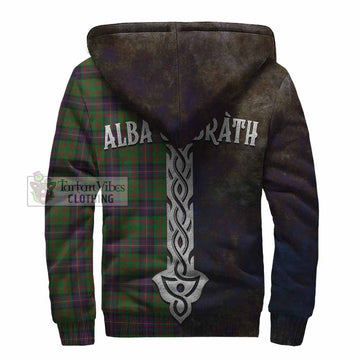 Cochrane Tartan Family Crest Sherpa Hoodie Alba Gu Brath Be Brave Lion Ancient Style