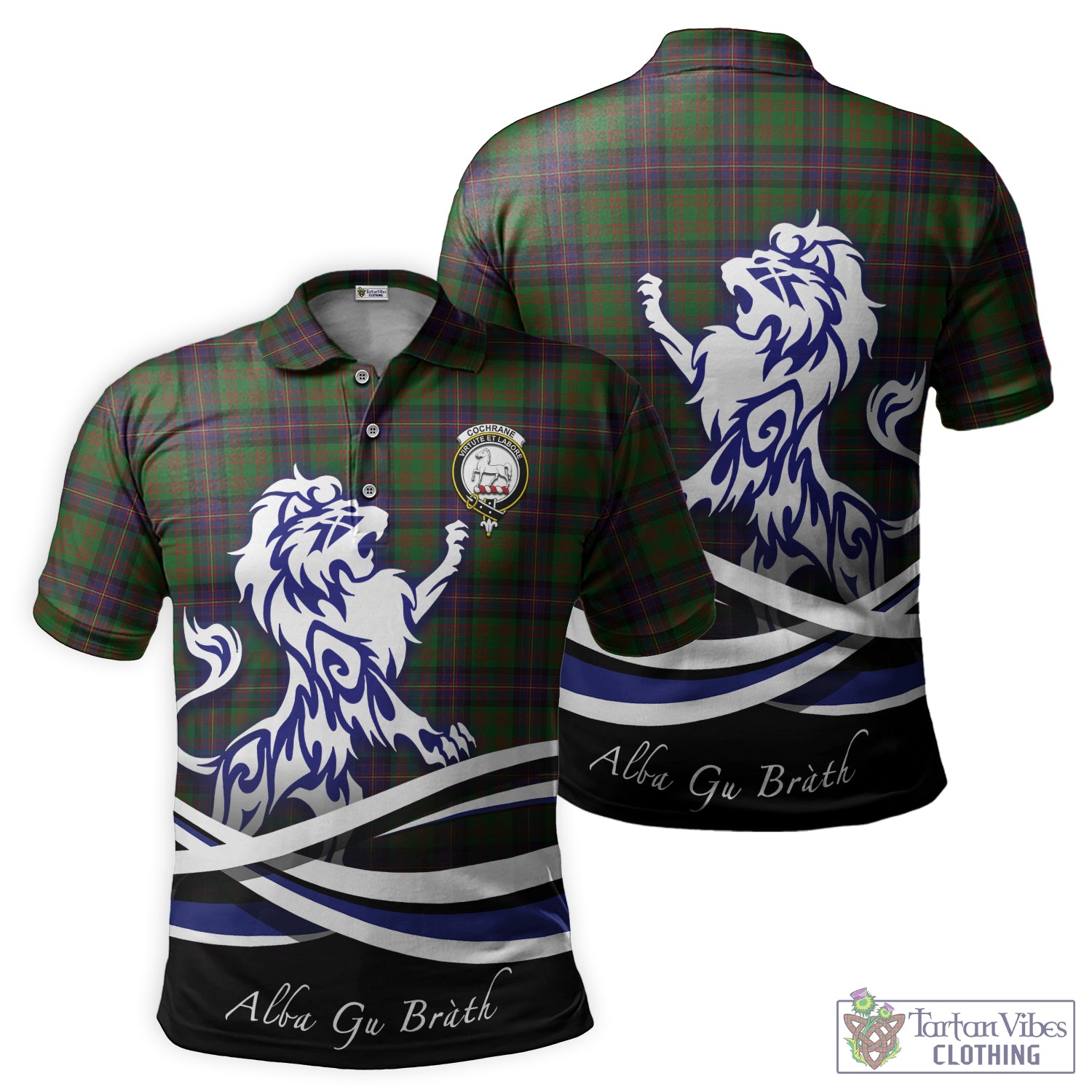 cochrane-tartan-polo-shirt-with-alba-gu-brath-regal-lion-emblem