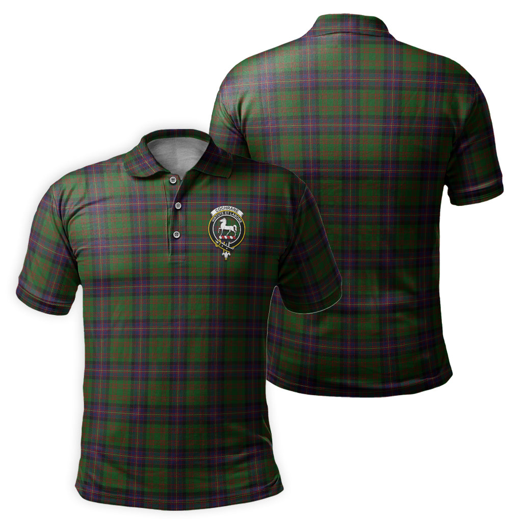 Cochrane Tartan Men's Polo Shirt with Family Crest - Tartan Vibes Clothing