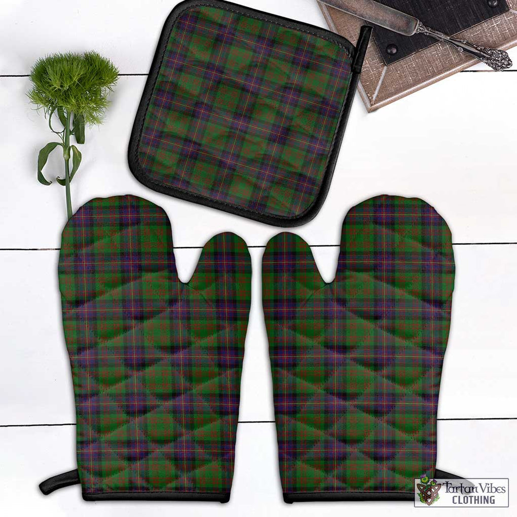 Cochrane Tartan Combo Oven Mitt & Pot-Holder Combo 1 Oven Mitt & 1 Pot-Holder Black - Tartan Vibes Clothing