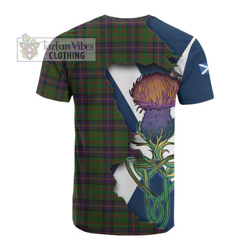 Cochrane Tartan Family Crest Cotton T-shirt Scottish Thistle Celtic Inspired