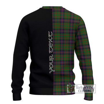 Cochrane Tartan Knitted Sweater with Family Crest and Half Of Me Style - Tartanvibesclothing Shop
