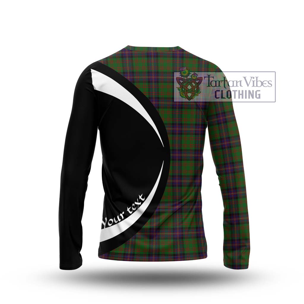 Cochrane Tartan Long Sleeve T-Shirt with Family Crest Circle Style - Tartan Vibes Clothing