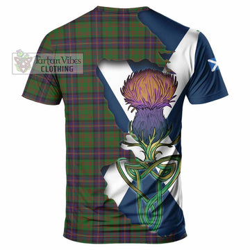 Cochrane Tartan Family Crest T-Shirt Scottish Thistle Celtic Inspired