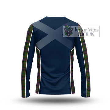 Cochrane Tartan Long Sleeve T-Shirt with Family Crest and Lion Rampant Vibes Sport Style - Tartan Vibes Clothing