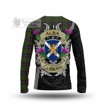 Tartan Vibes Clothing Cochrane Tartan Family Crest Long Sleeve T-Shirt Lion Rampant Royal Thistle Shield Celtic Inspired