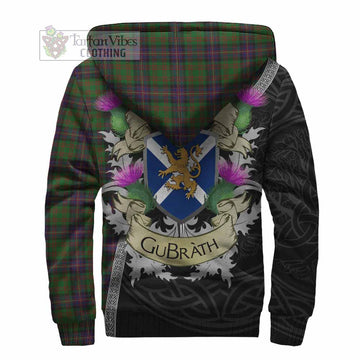 Cochrane Tartan Family Crest Sherpa Hoodie Lion Rampant Royal Thistle Shield Celtic Inspired