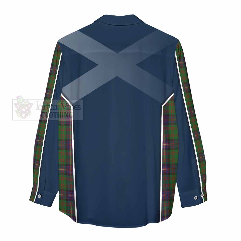 Tartan Vibes Clothing Cochrane Tartan Women's Casual Shirt with Family Crest and Lion Rampant Vibes Sport Style