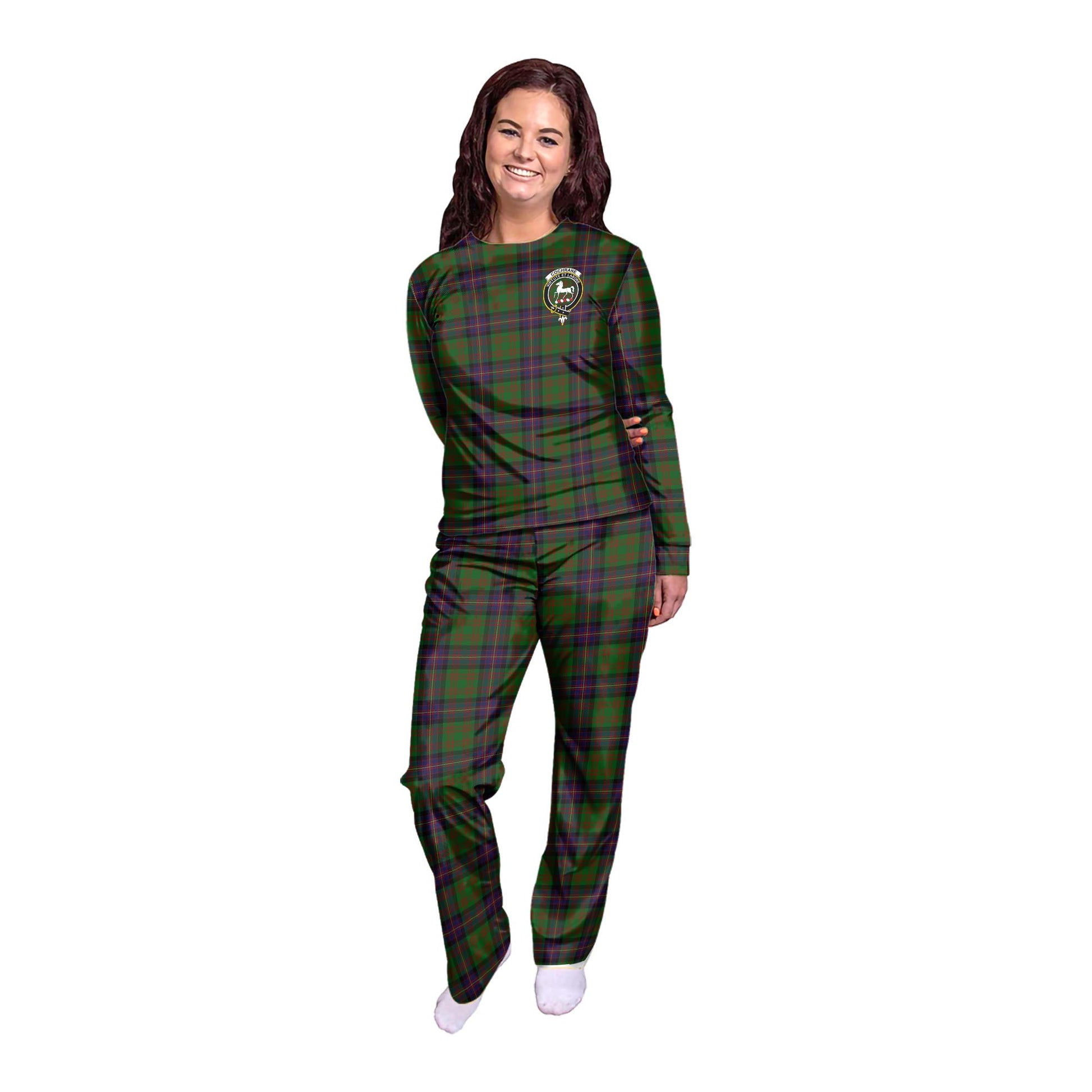 Cochrane Tartan Pajamas Family Set with Family Crest - Tartan Vibes Clothing