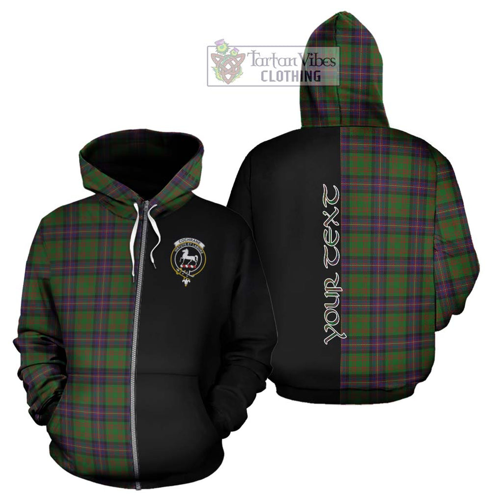 Cochrane Tartan Hoodie with Family Crest and Half Of Me Style - Tartanvibesclothing Shop