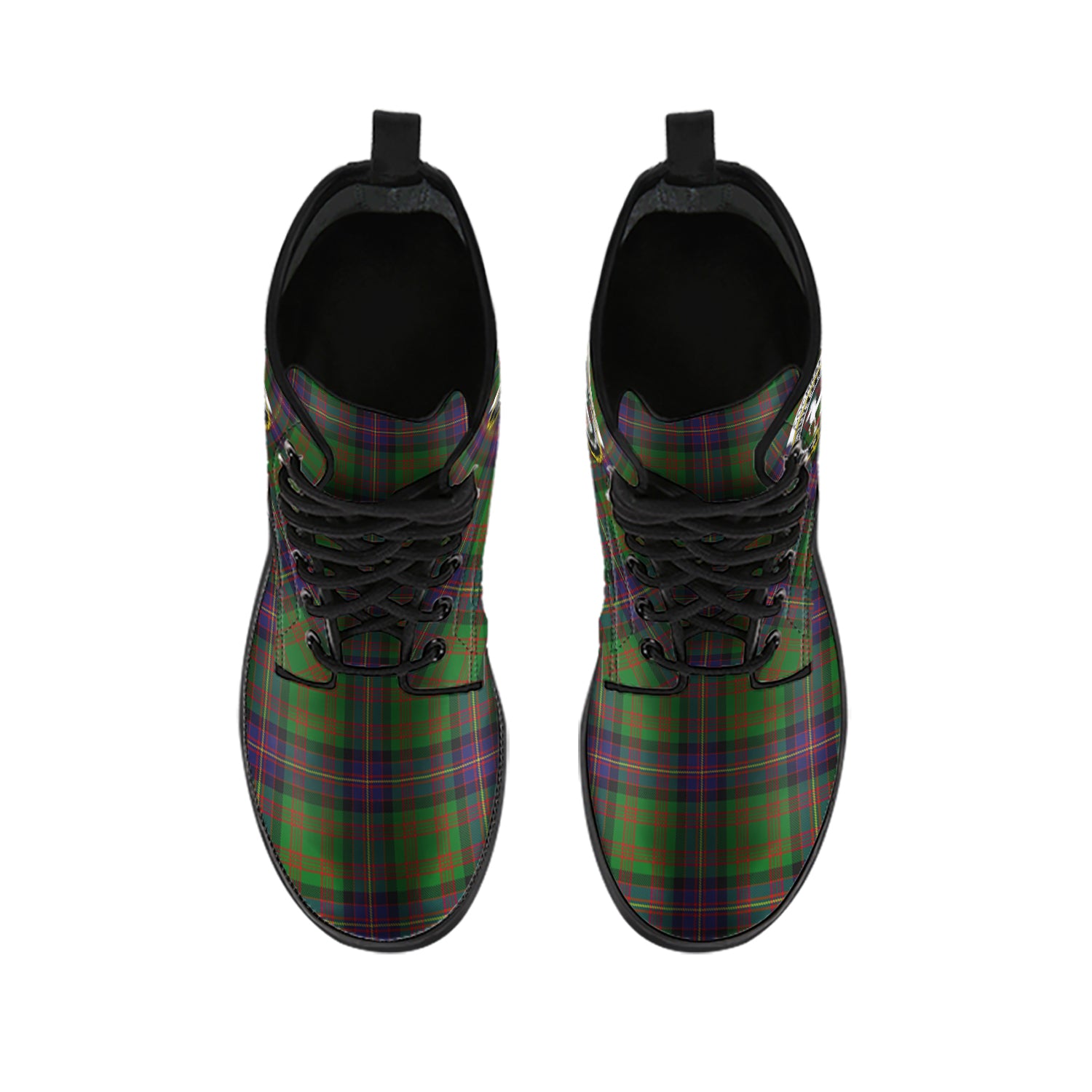 cochrane-tartan-leather-boots-with-family-crest