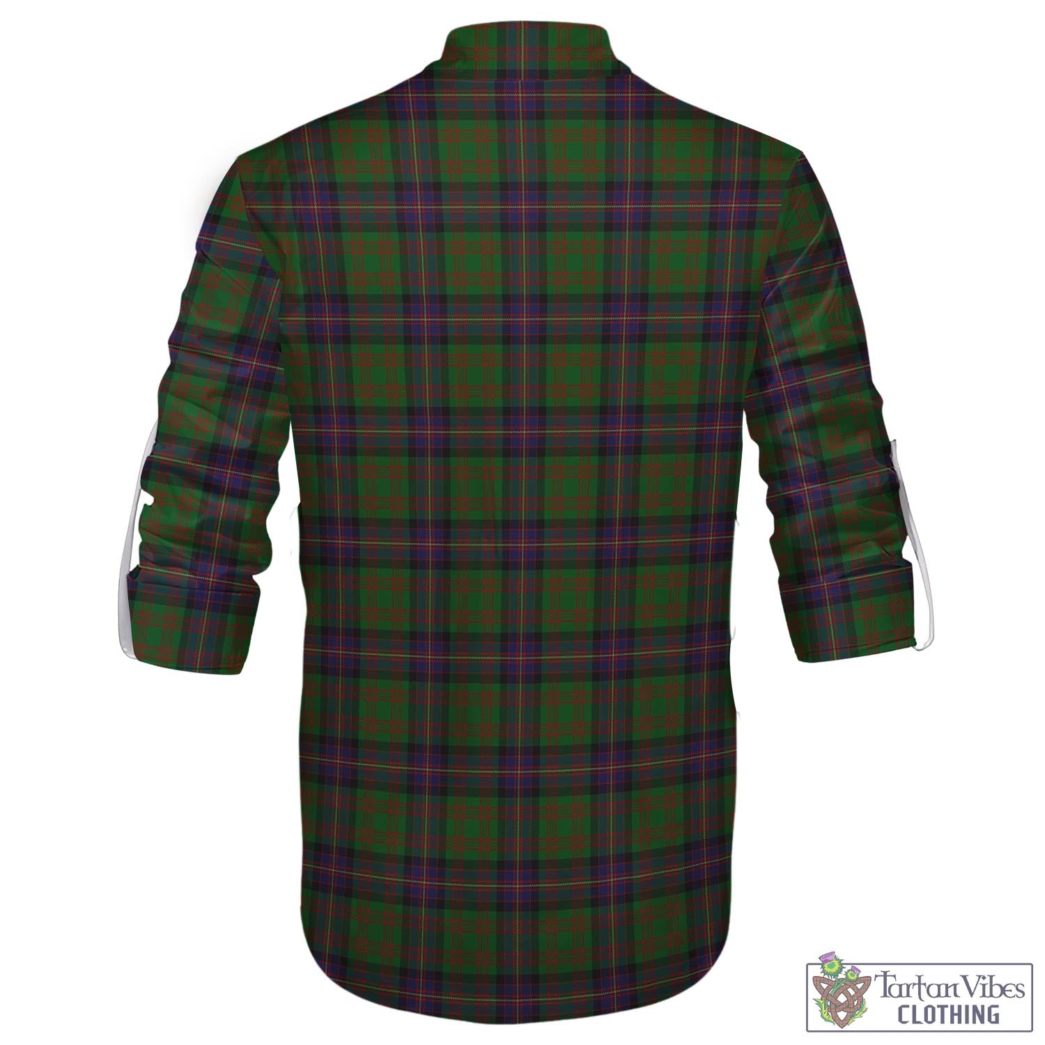 Tartan Vibes Clothing Cochrane Tartan Men's Scottish Traditional Jacobite Ghillie Kilt Shirt