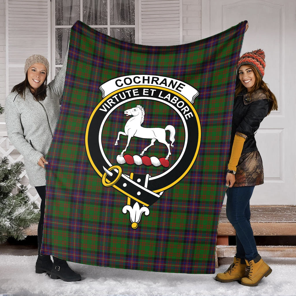cochrane-tartab-blanket-with-family-crest