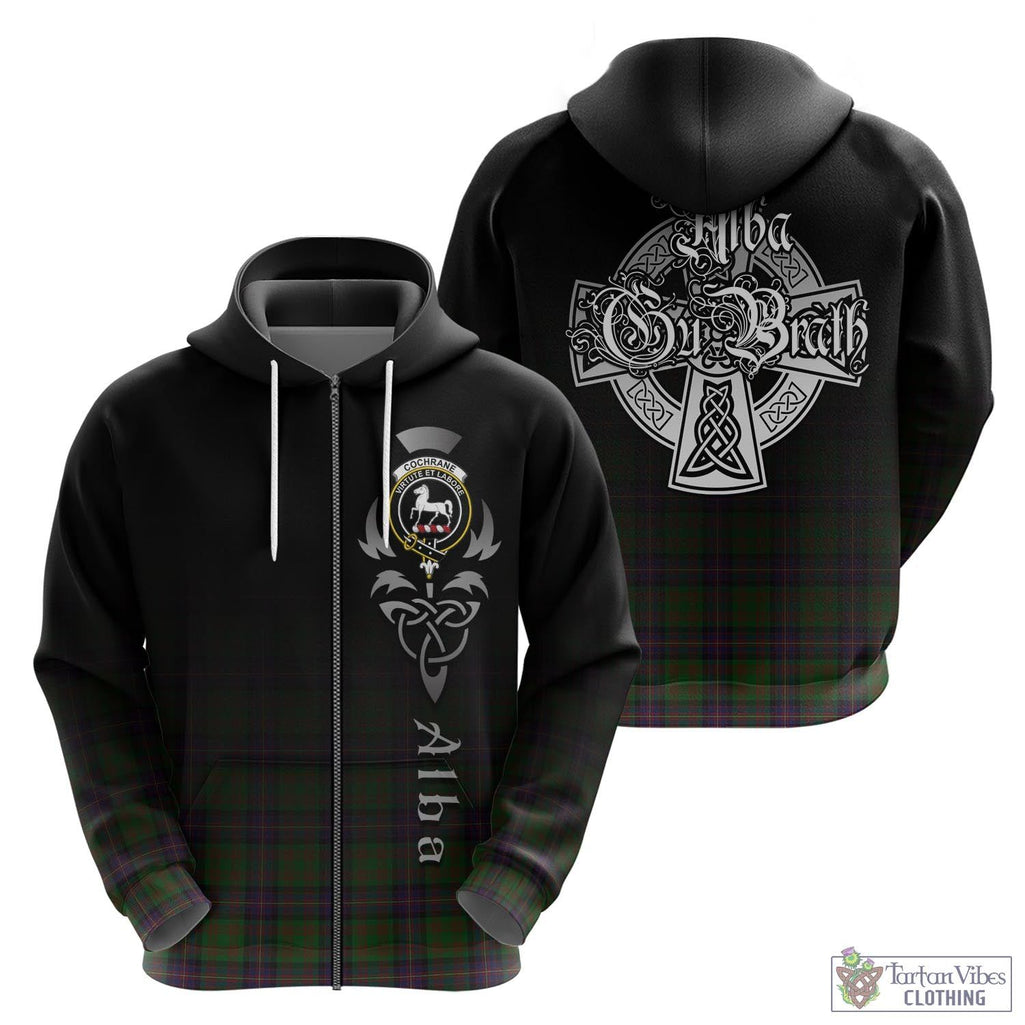 Cochrane Tartan Hoodie Featuring Alba Gu Brath Family Crest Celtic Inspired - Tartan Vibes Clothing