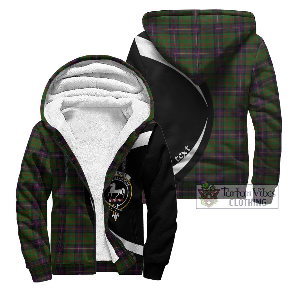 Cochrane Tartan Sherpa Hoodie with Family Crest Circle Style Unisex - Tartan Vibes Clothing