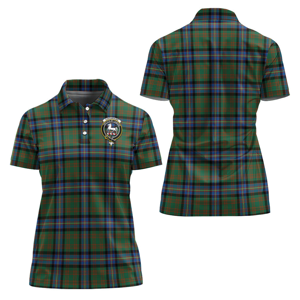 cochrane-ancient-tartan-polo-shirt-with-family-crest-for-women