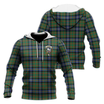 Cochrane Ancient Tartan Knitted Hoodie with Family Crest