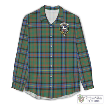 Cochrane Ancient Tartan Womens Casual Shirt with Family Crest