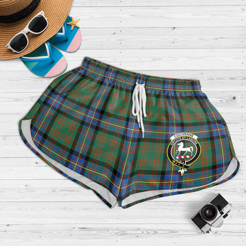Cochrane Ancient Tartan Womens Shorts with Family Crest