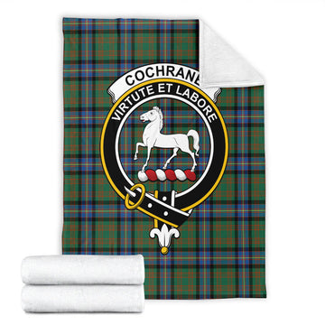 Cochrane Ancient Tartan Blanket with Family Crest