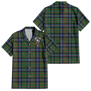 cochrane-ancient-tartan-short-sleeve-button-down-shirt-with-family-crest