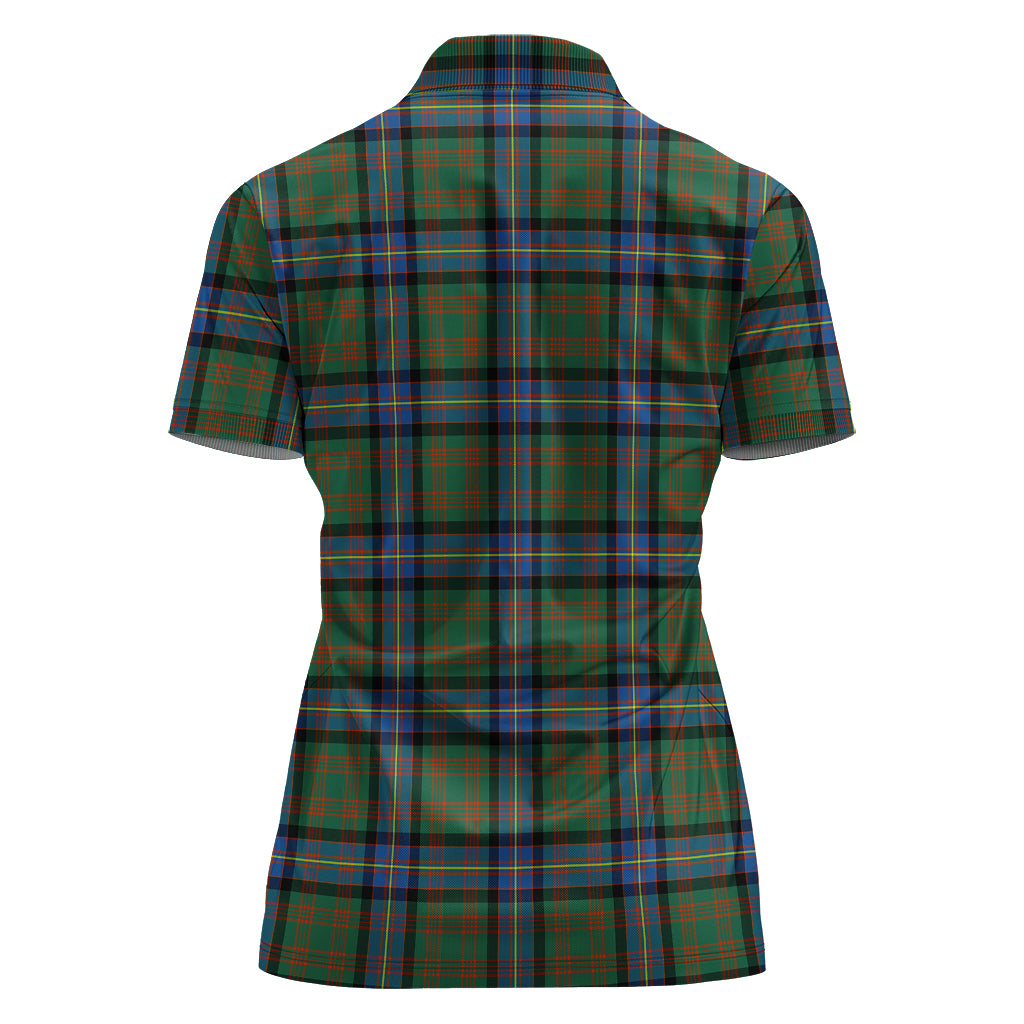 cochrane-ancient-tartan-polo-shirt-with-family-crest-for-women