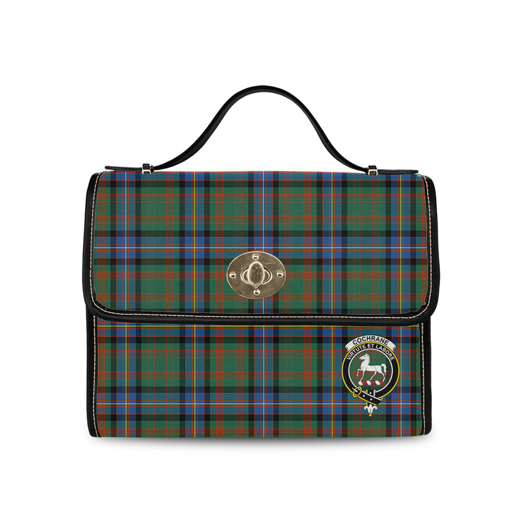 cochrane-ancient-tartan-leather-strap-waterproof-canvas-bag-with-family-crest