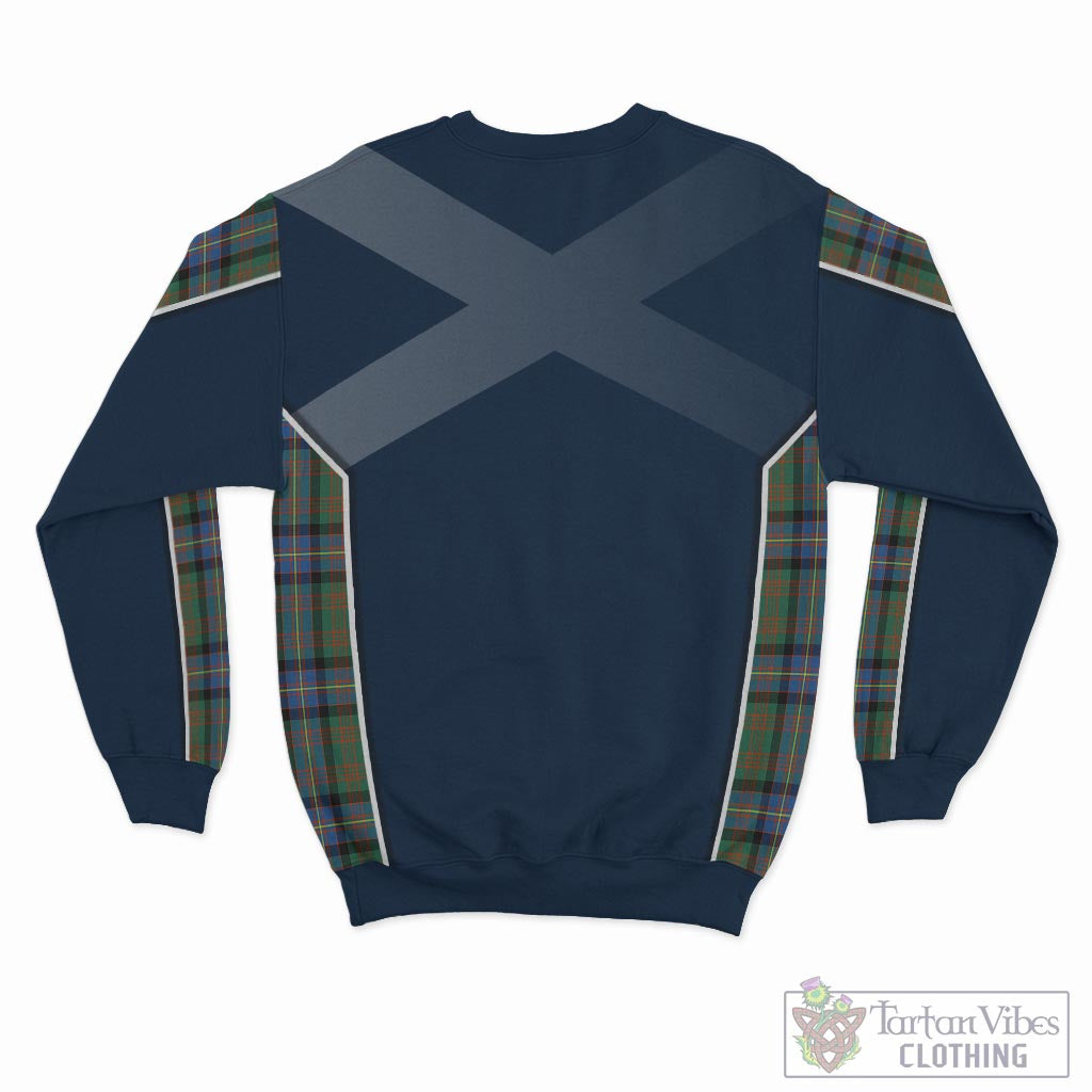 Tartan Vibes Clothing Cochrane Ancient Tartan Sweatshirt with Family Crest and Scottish Thistle Vibes Sport Style