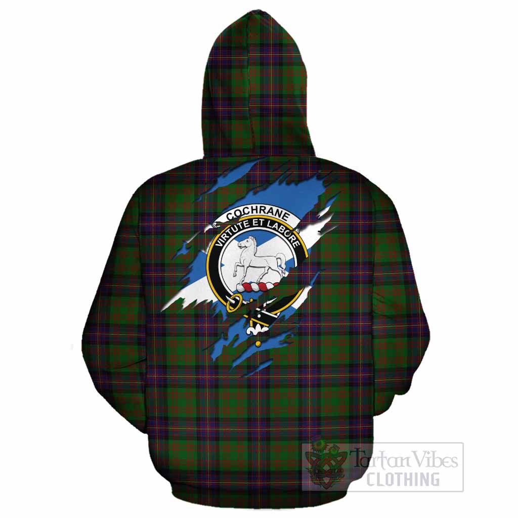 Cochrane Clan Crest In Me Tartan Cotton Hoodie Scotland Flag Style