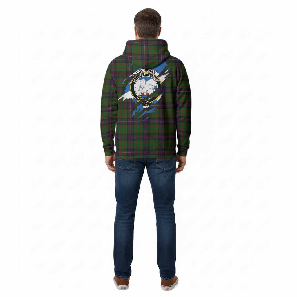 Cochrane Clan Crest In Me Tartan Cotton Hoodie Scotland Flag Style