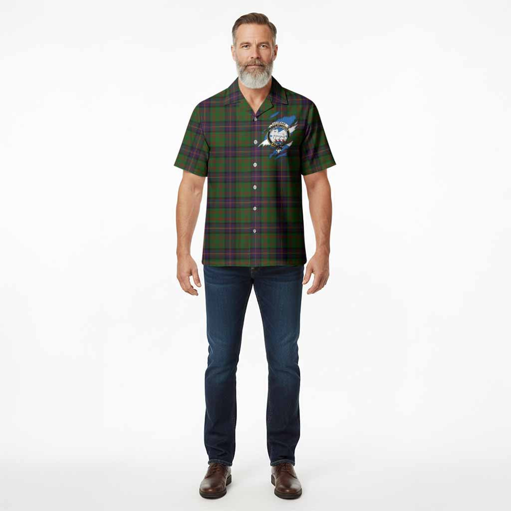 Cochrane Clan Crest In Me Tartan Hawaiian Shirt Scotland Flag Style