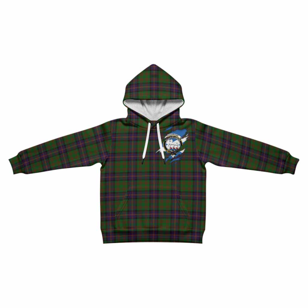 Cochrane Clan Crest In Me Tartan Kid Hoodie Scotland Flag Style