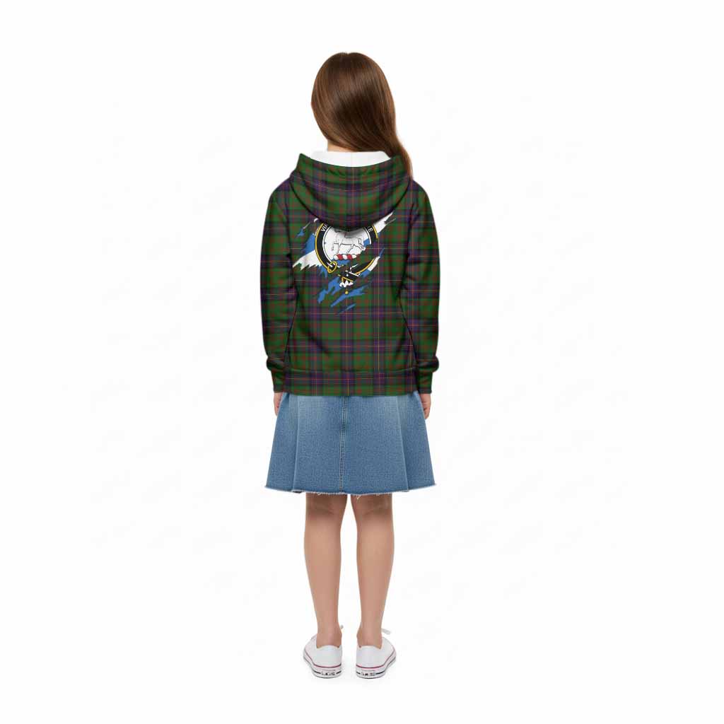 Cochrane Clan Crest In Me Tartan Kid Hoodie Scotland Flag Style