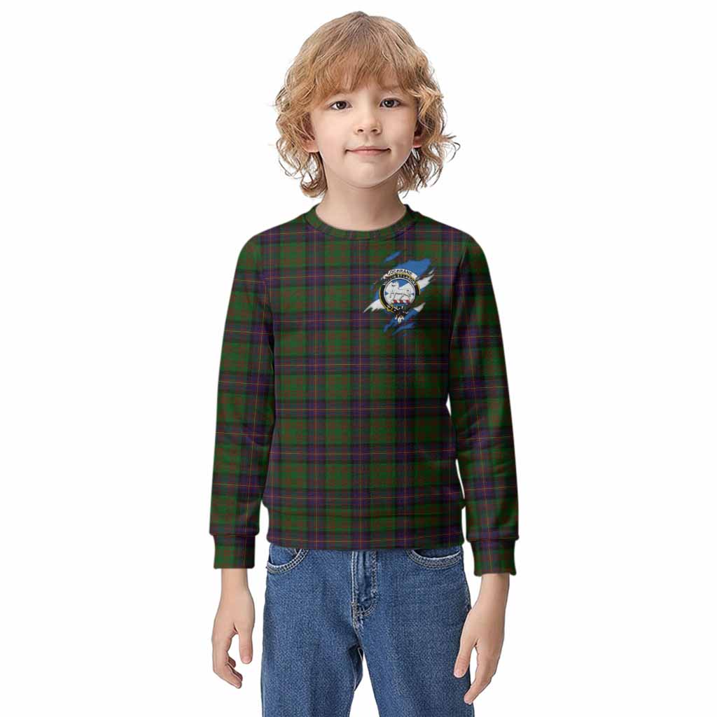 Cochrane Clan Crest In Me Tartan Kid Knitted Sweatshirt Scotland Flag Style